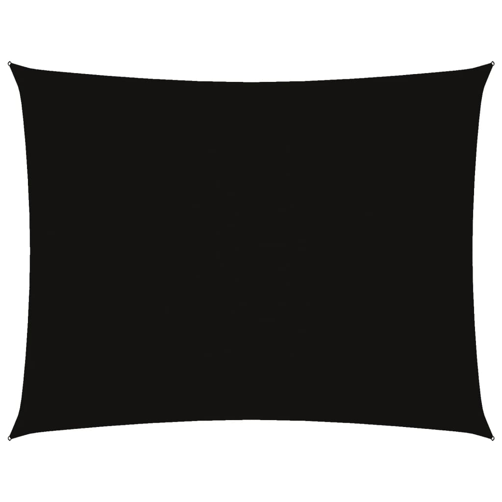 vidaXL Prostokątny żagiel ogrodowy, tkanina Oxford, 5x7 m, czarny