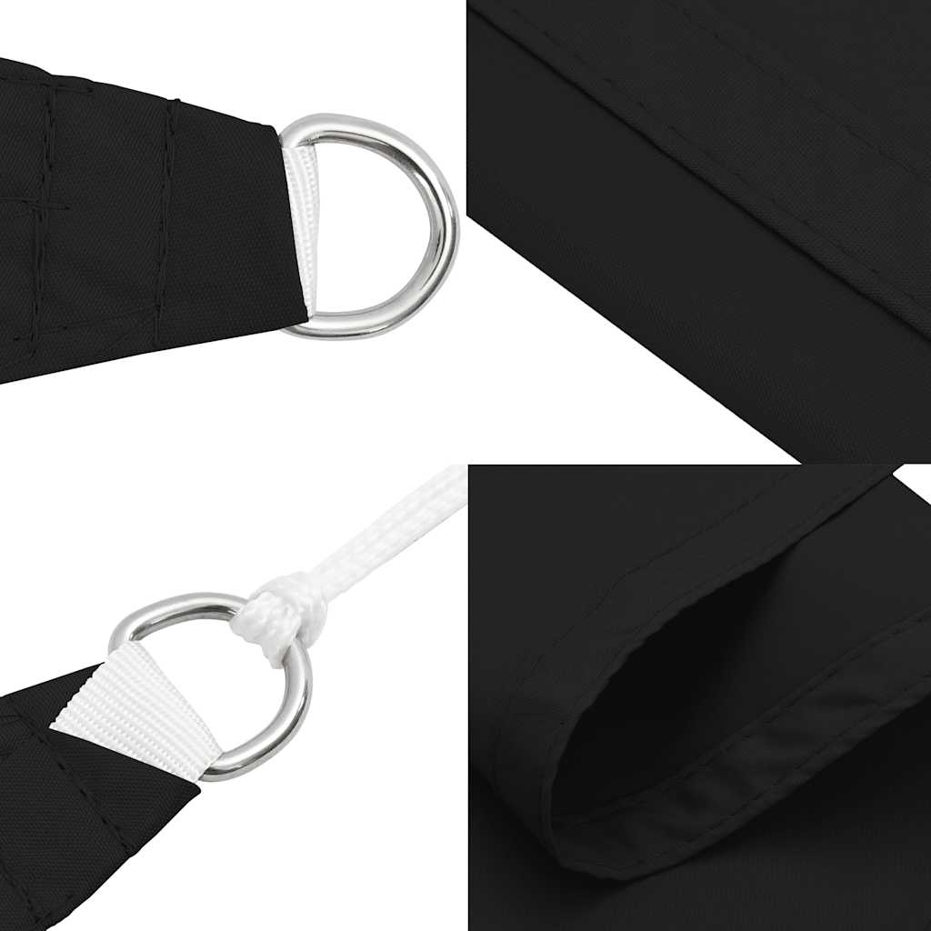 vidaXL Trójkątny żagiel ogrodowy, tkanina Oxford, 2,5x2,5x3,5m, czarny