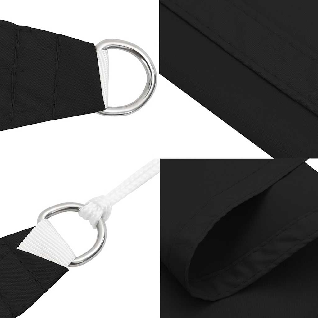 vidaXL Trójkątny żagiel ogrodowy, tkanina Oxford, 3x4x4 m, czarny