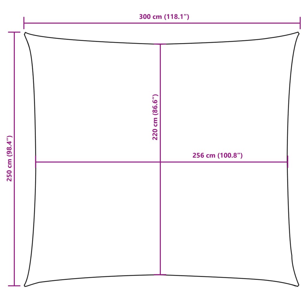 vidaXL Prostokątny żagiel ogrodowy, tkanina Oxford, 2,5x3 m, brązowy