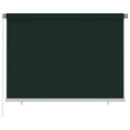 vidaXL Roleta zewnętrzna, 205(szer.)x140(wys.) cm, ciemnozielona, HDPE