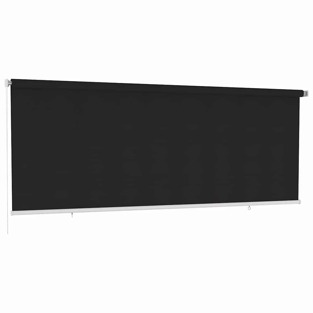 vidaXL Roleta zewnętrzna, 405(szer.)x140(wys.) cm, czarna, HDPE