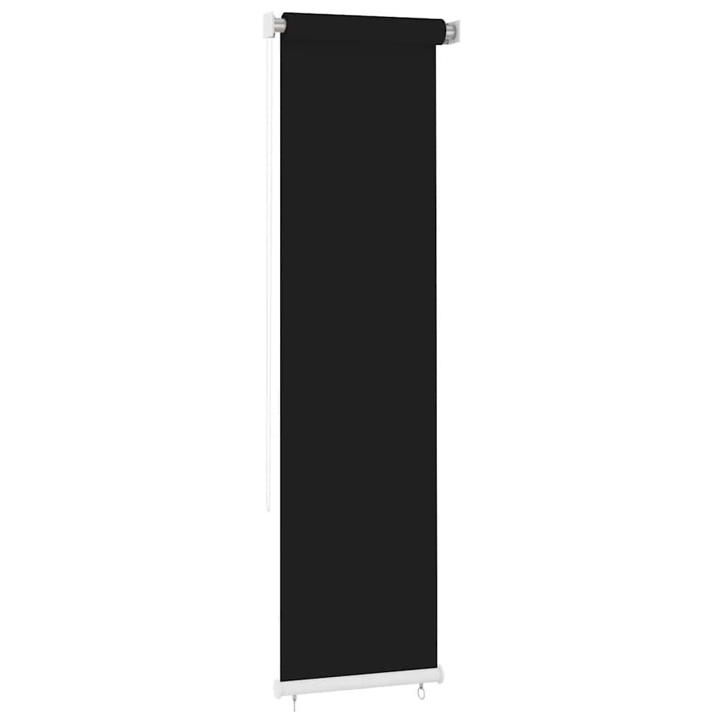 vidaXL Roleta zewnętrzna, 65(szer.)x230(wys.) cm, czarna, HDPE