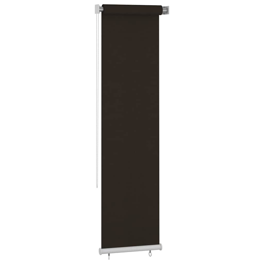 vidaXL Roleta zewnętrzna, 65(szer.)x230(wys.) cm, brązowa, HDPE