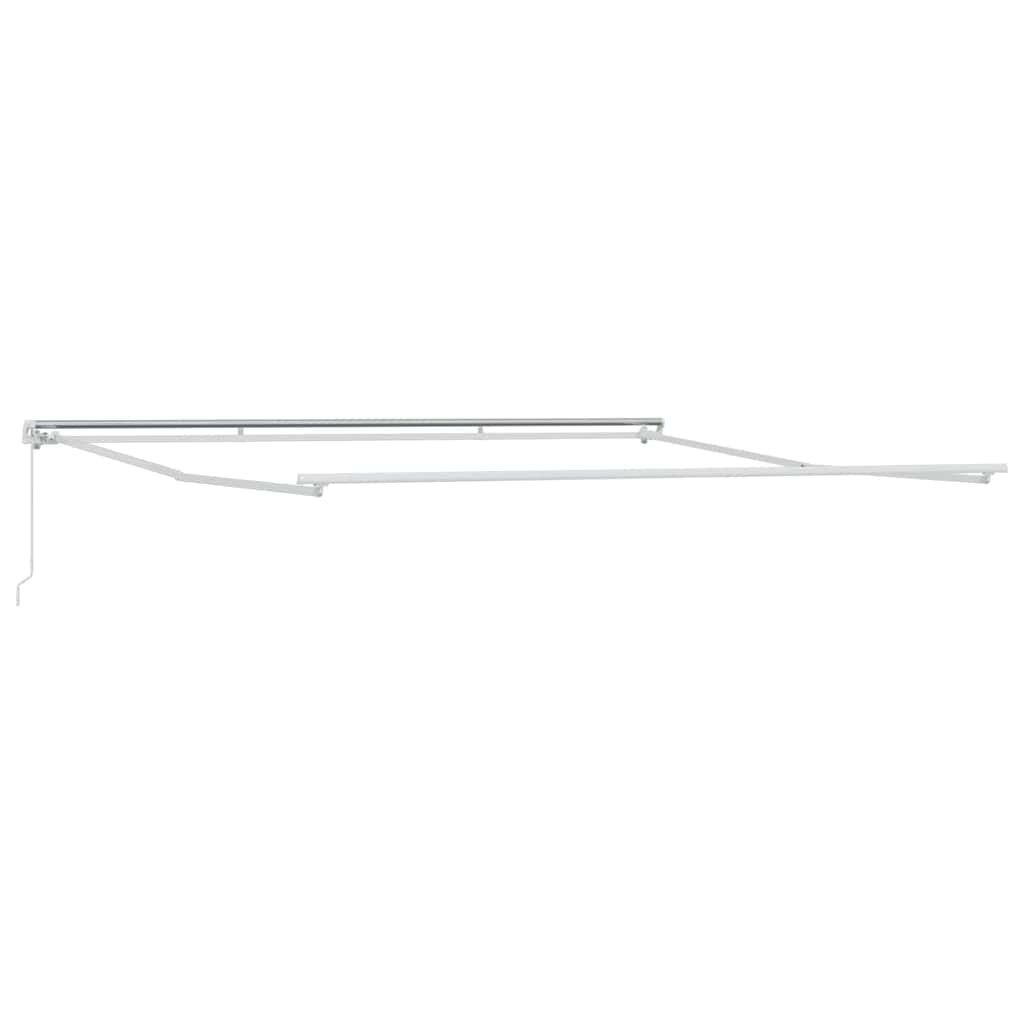 vidaXL Rama markizy Biały 500 × 350 cm Aluminium