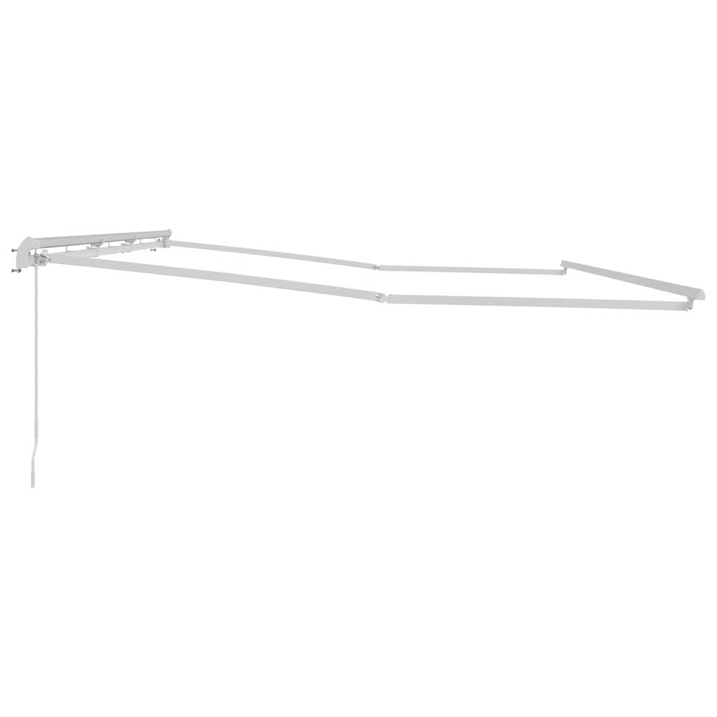 vidaXL Rama markizy Biały 600 × 350 cm Aluminium