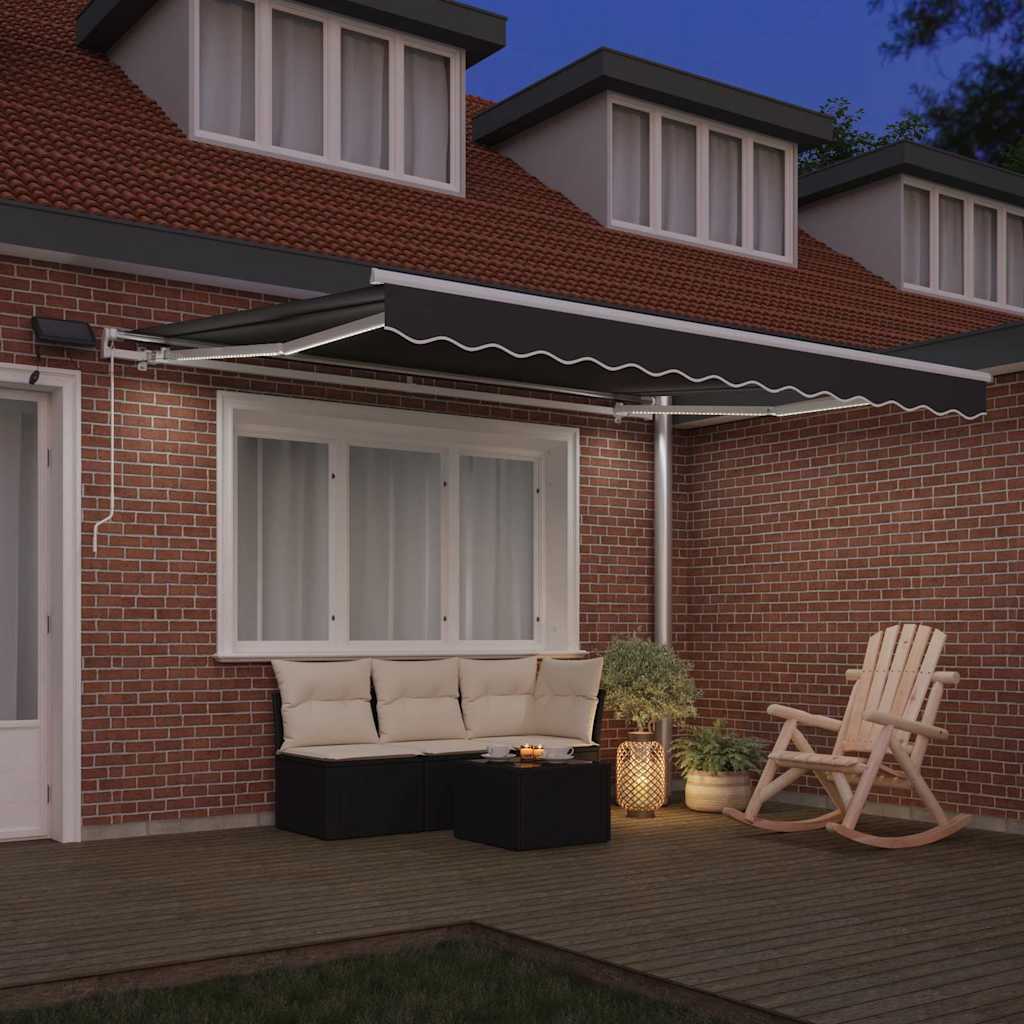 vidaXL Rama markizy Ze LED Lights Biały 300 x 250 cm Aluminium