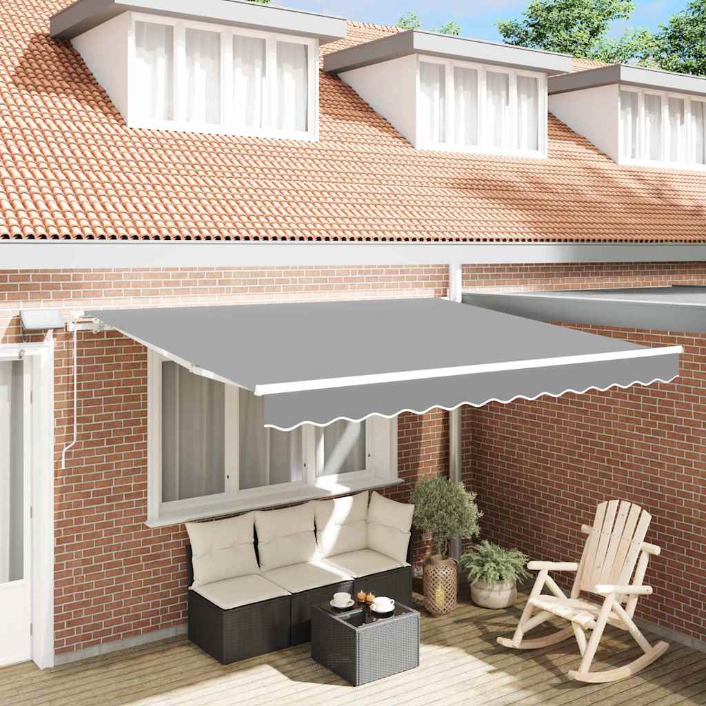 vidaXL Rama markizy Ze LED Lights Biały 300 x 250 cm Aluminium