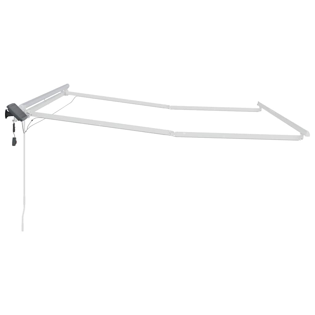 vidaXL Rama markizy Ze LED Lights Biały 300 x 250 cm Aluminium