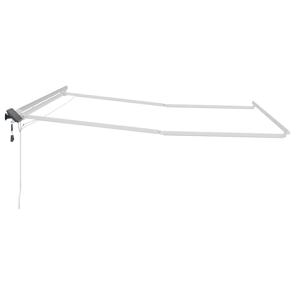 vidaXL Rama markizy Ze LED Lights Biały 450 × 300 cm Aluminium
