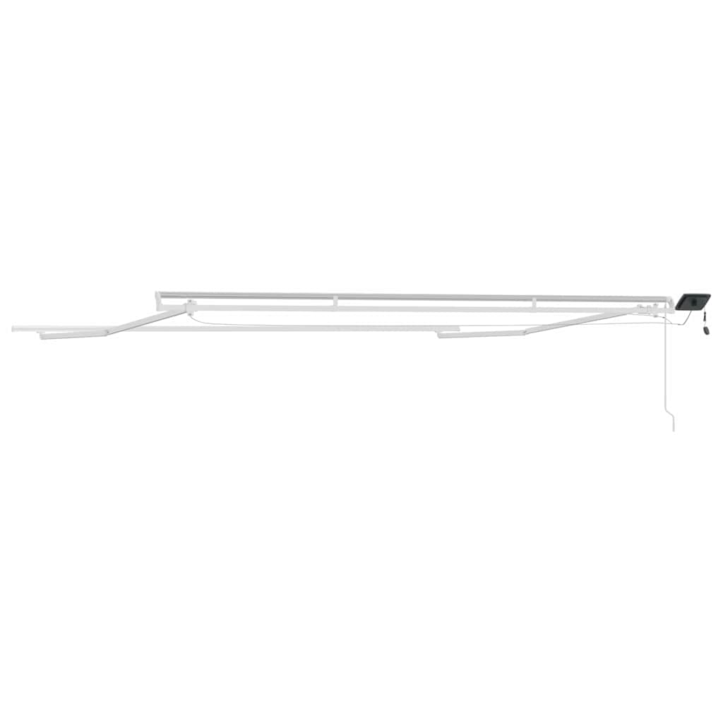 vidaXL Rama markizy Ze LED Lights Biały 500 × 300 cm Aluminium