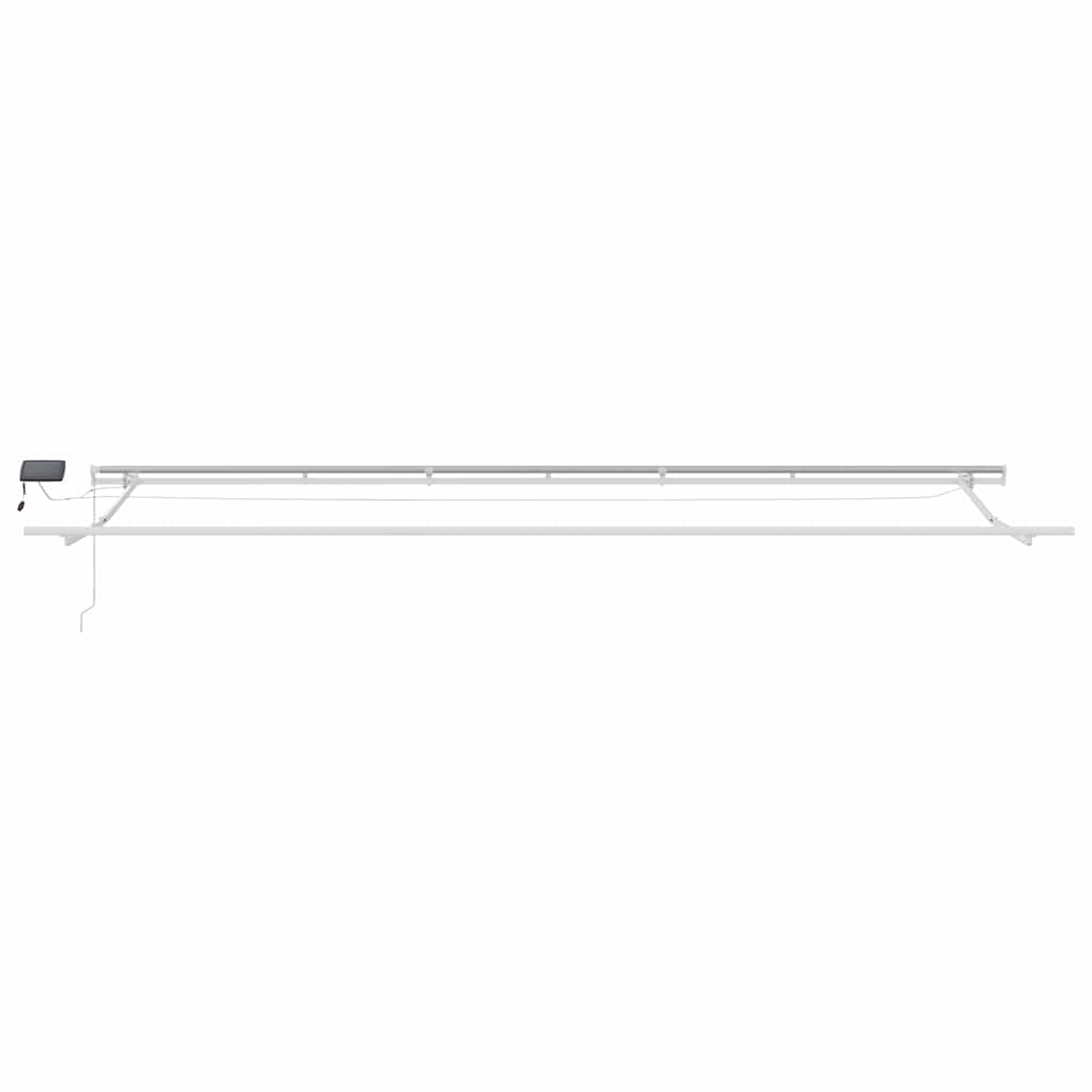 vidaXL Rama markizy Ze LED Lights Biały 600 × 300 cm Aluminium