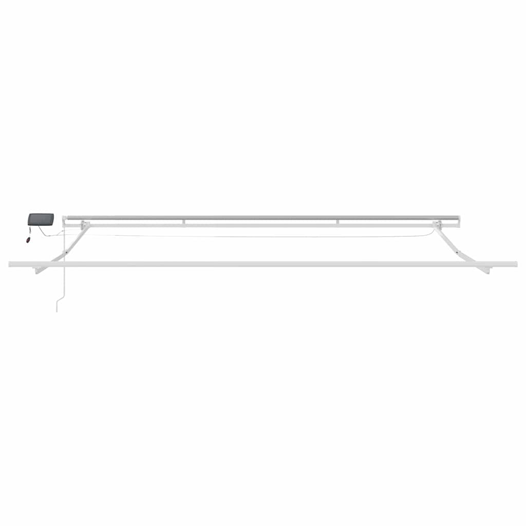 vidaXL Rama markizy Ze LED Lights Biały 400 × 350 cm Aluminium