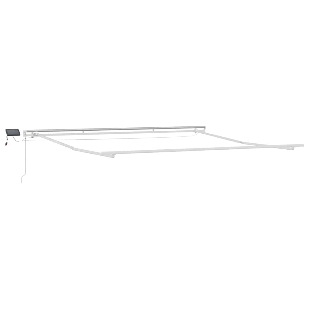vidaXL Rama markizy Ze LED Lights Biały 450 × 350 cm Aluminium