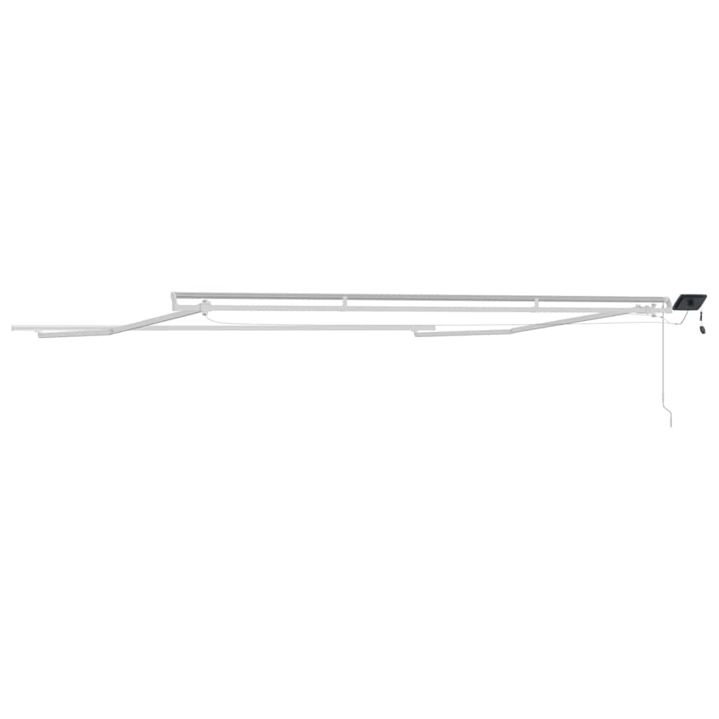 vidaXL Rama markizy Ze LED Lights Biały 450 × 350 cm Aluminium