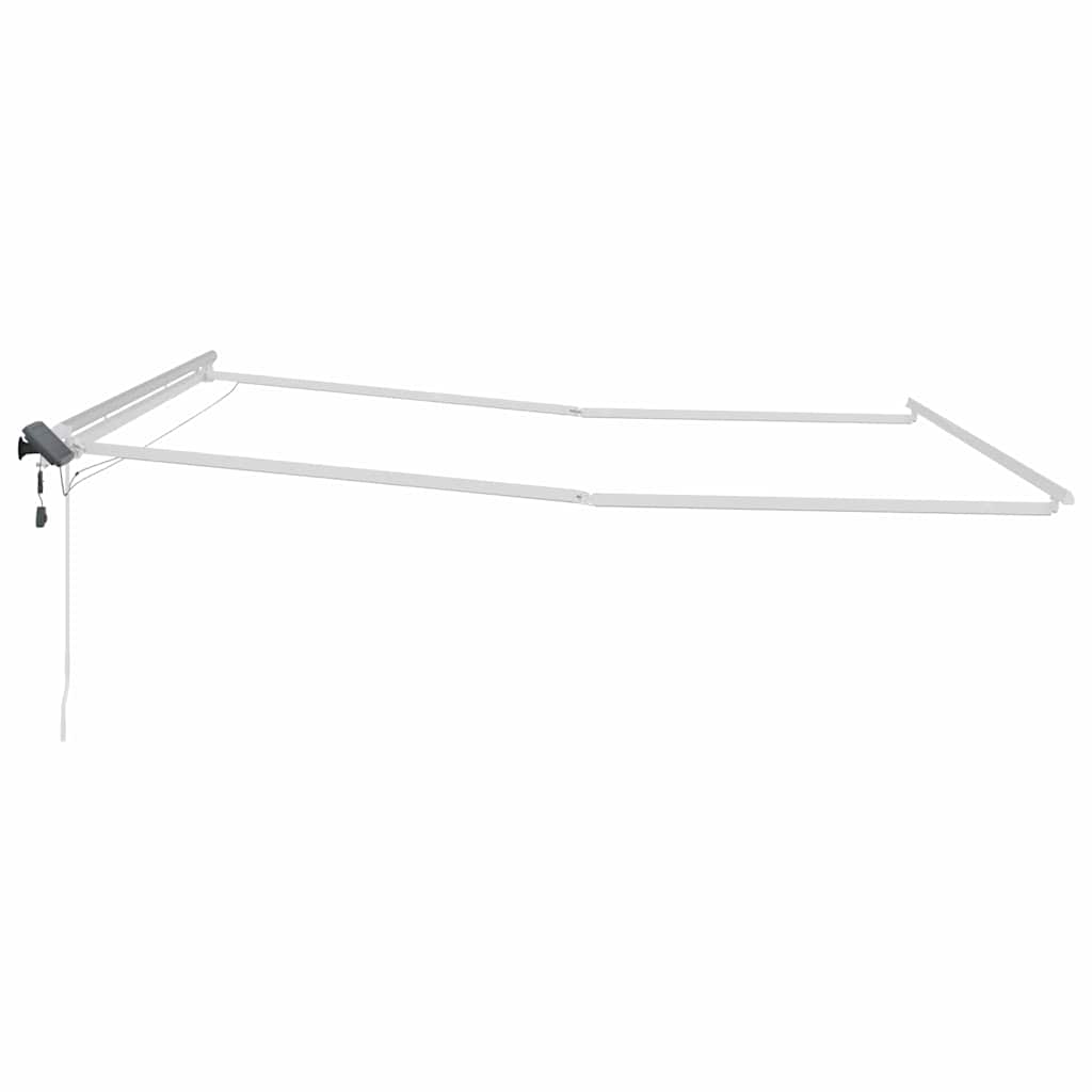 vidaXL Rama markizy Ze LED Lights Biały 450 × 350 cm Aluminium