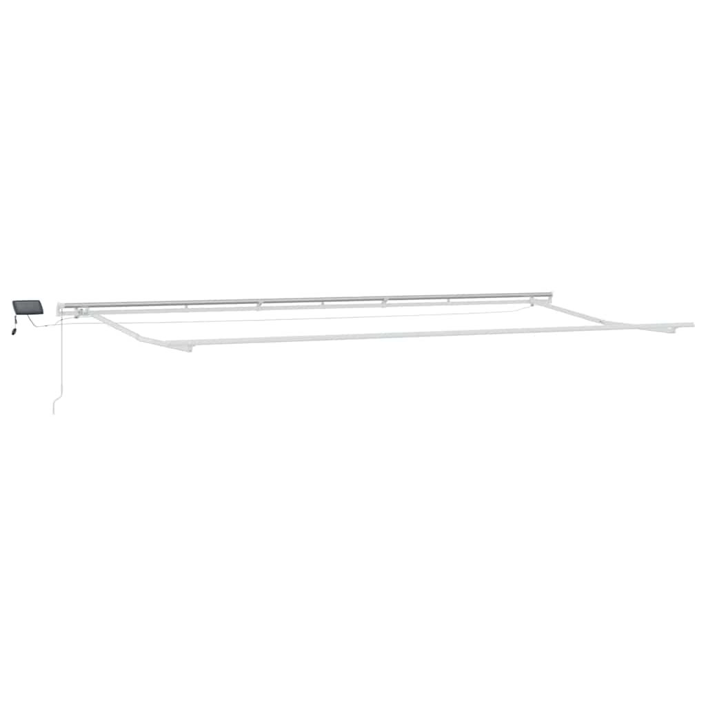 vidaXL Rama markizy Ze LED Lights Biały 600 × 350 cm Aluminium