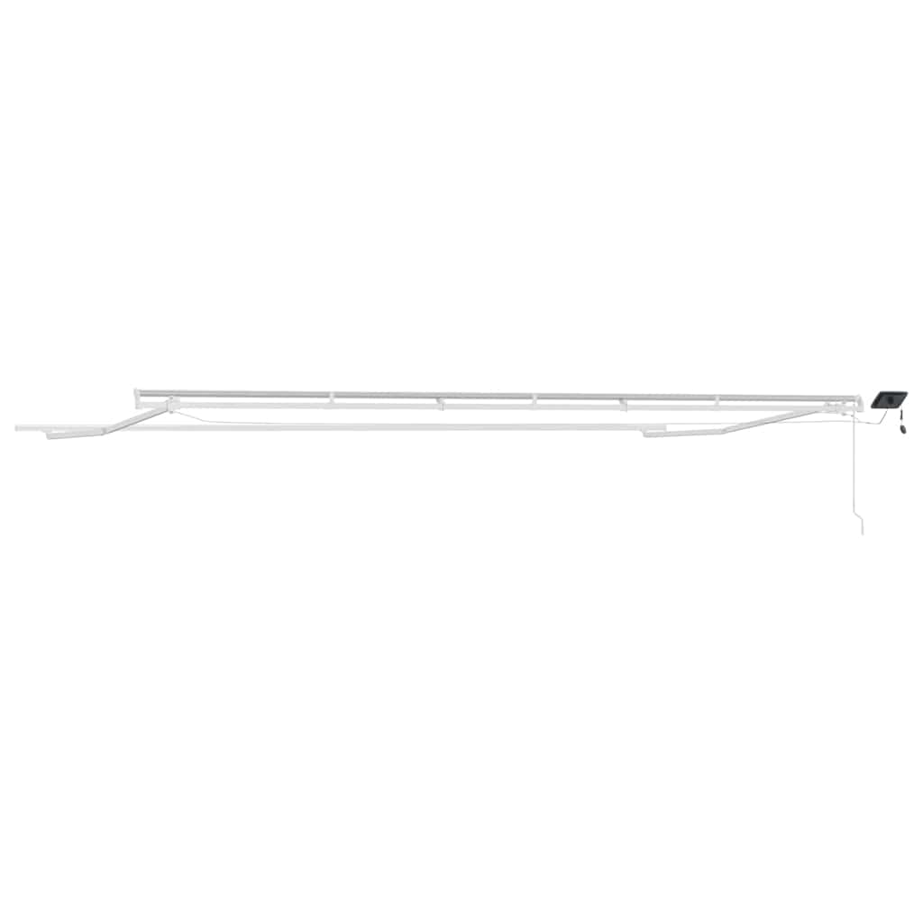 vidaXL Rama markizy Ze LED Lights Biały 600 × 350 cm Aluminium