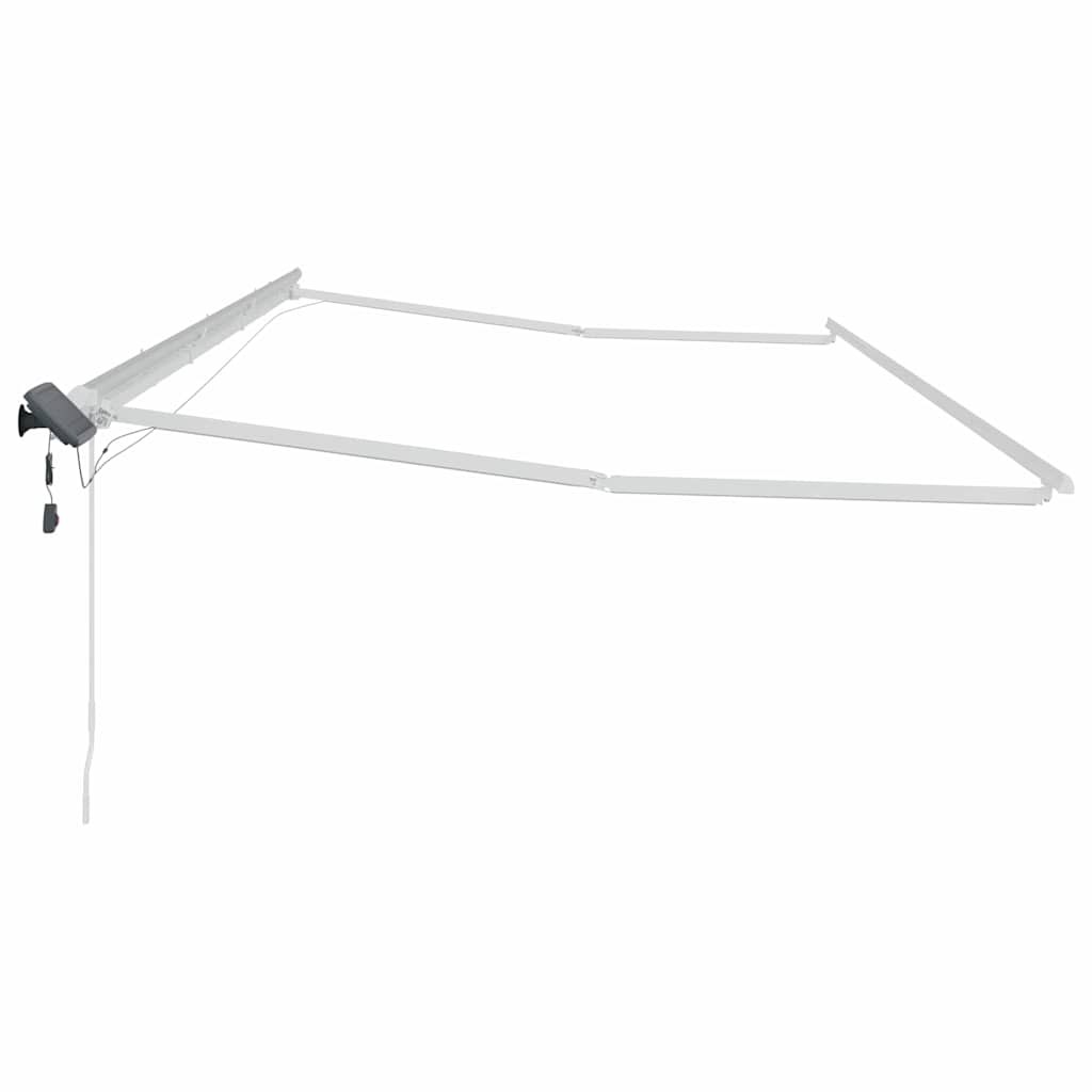 vidaXL Rama markizy Ze LED Lights Biały 600 × 350 cm Aluminium