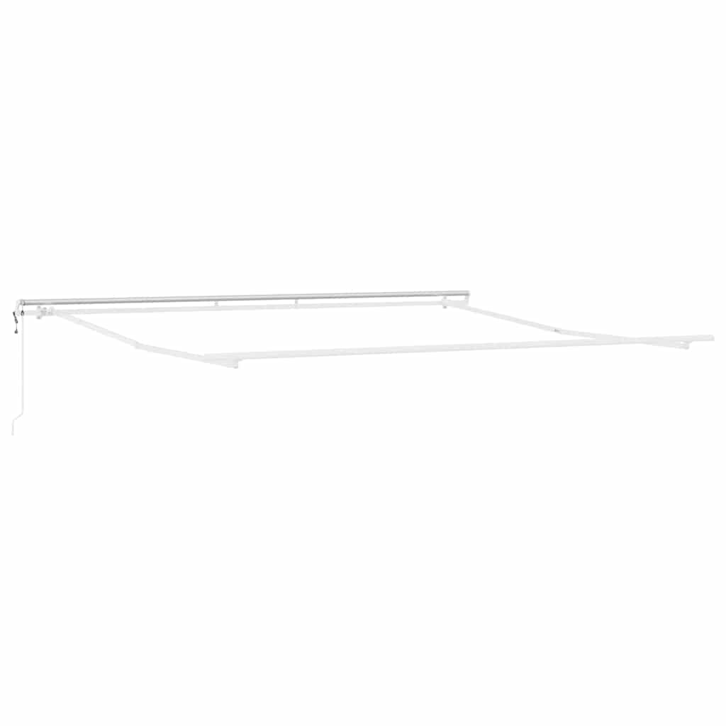 vidaXL Rama markizy Biały 400 × 350 cm Aluminium