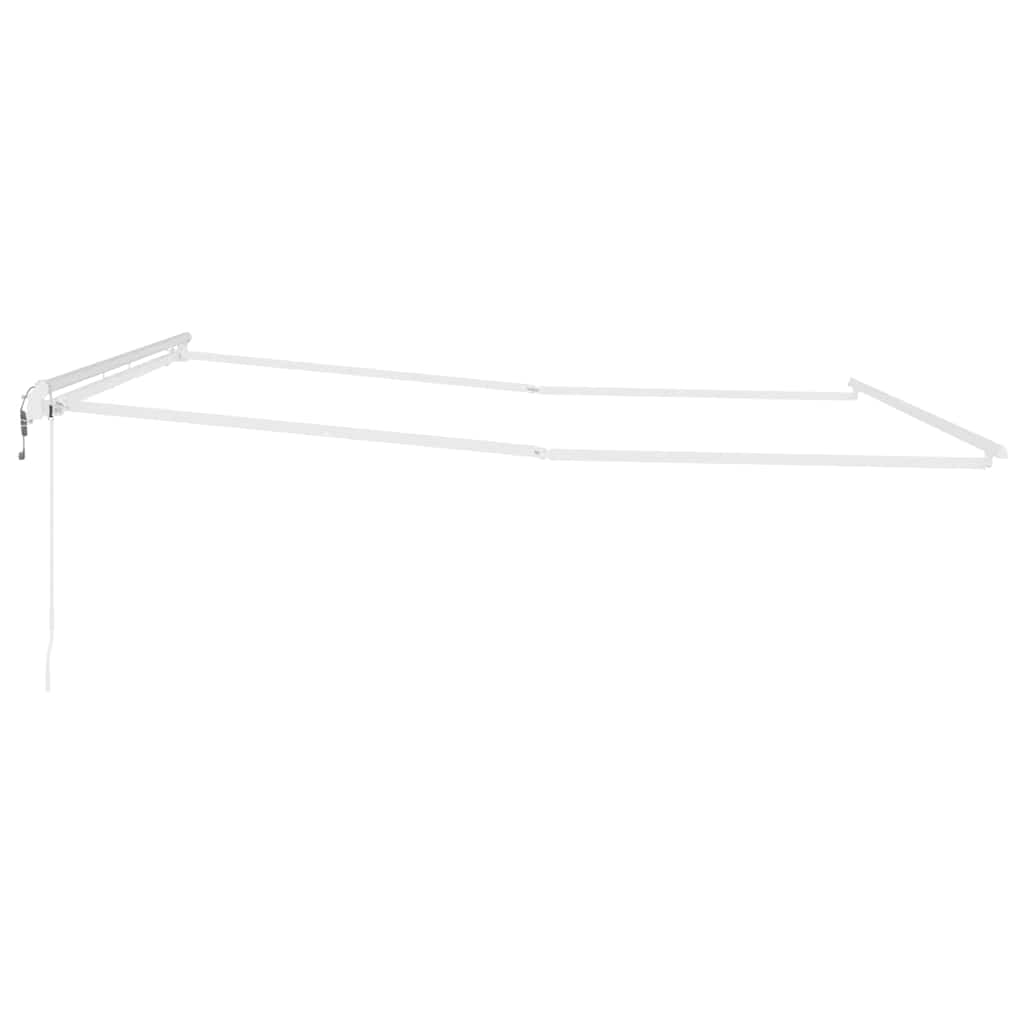 vidaXL Rama markizy Biały 450 × 350 cm Aluminium