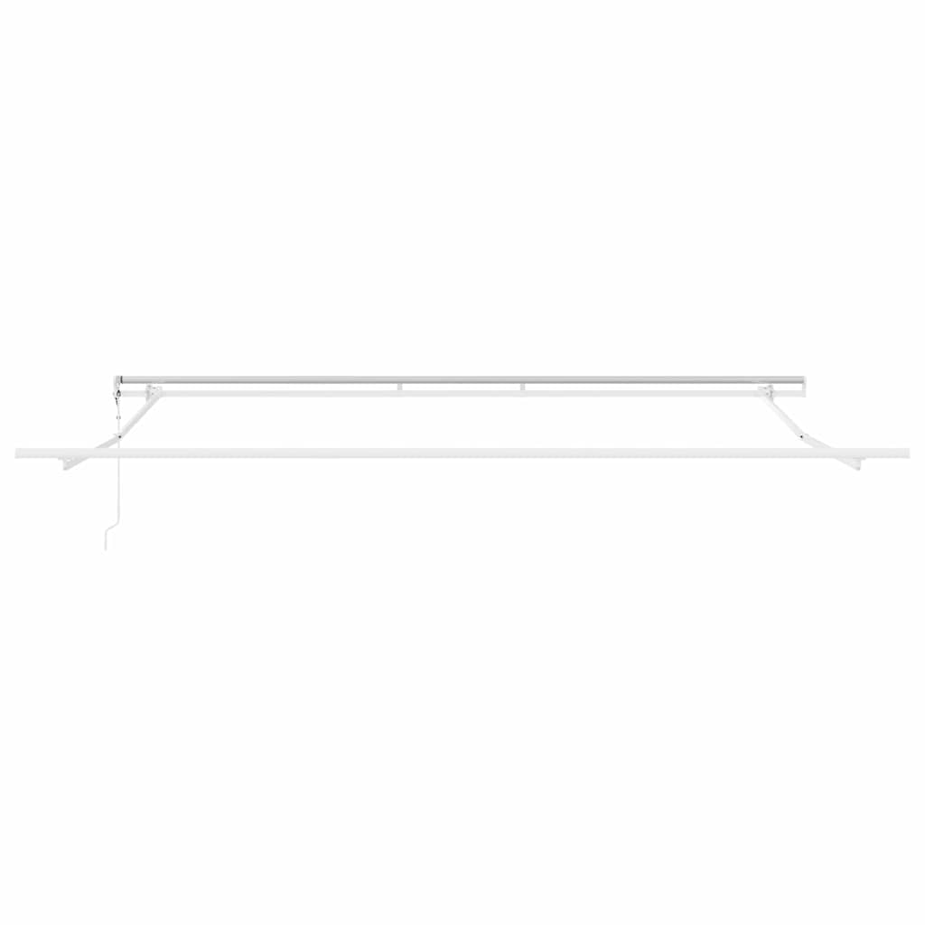 vidaXL Rama markizy Biały 500 × 350 cm Aluminium