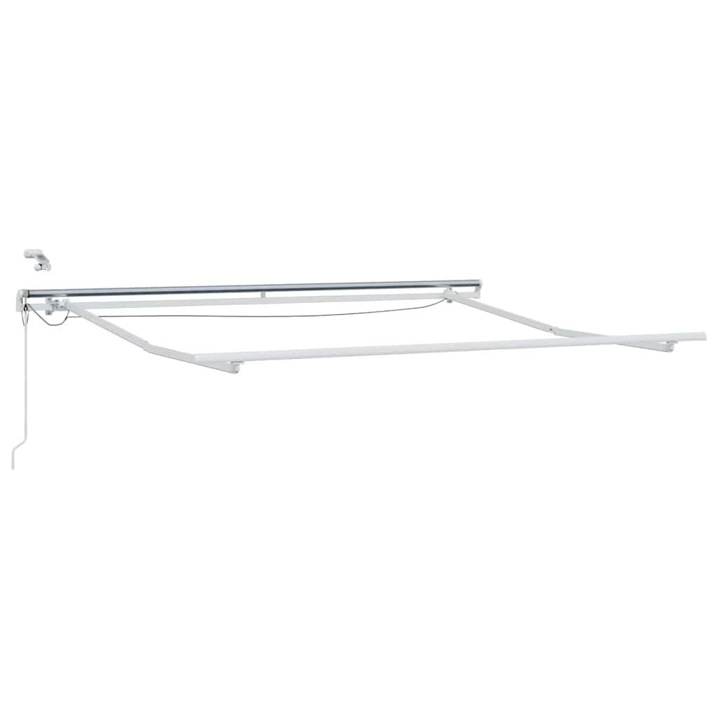 vidaXL Rama markizy Ze LED Lights Biały 350 x 250 cm Aluminium