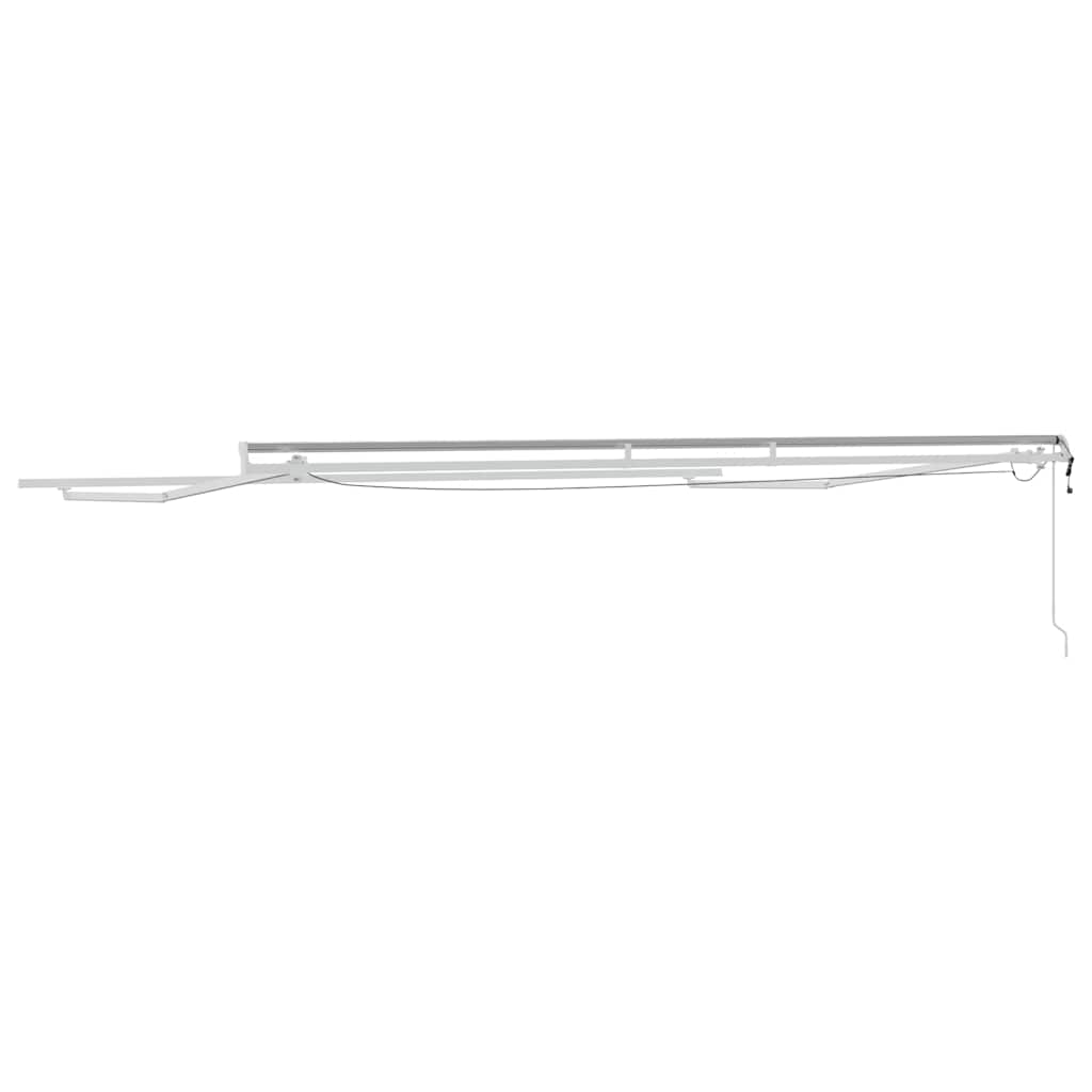 vidaXL Rama markizy Ze LED Lights Biały 500 × 300 cm Aluminium