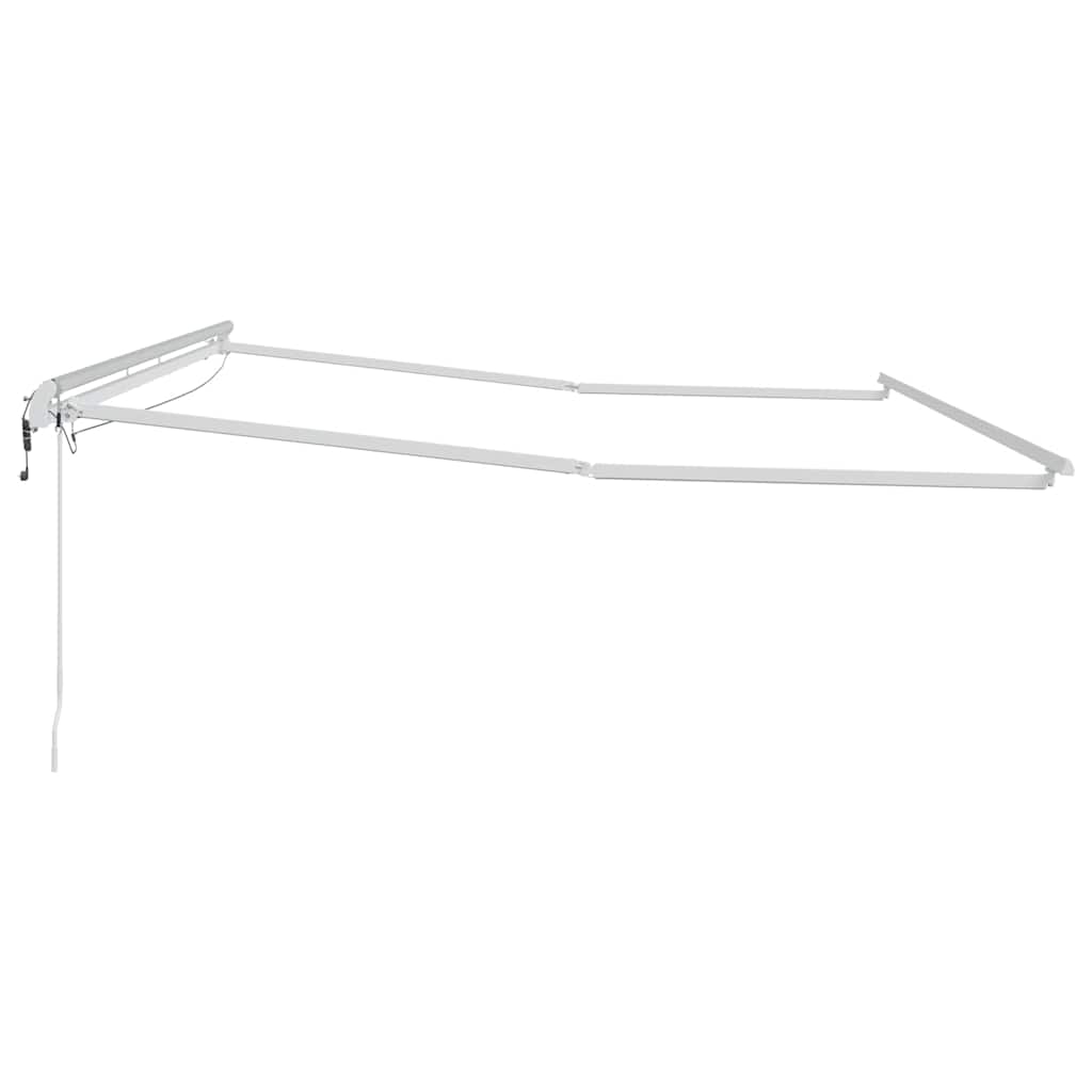 vidaXL Rama markizy Ze LED Lights Biały 500 × 300 cm Aluminium