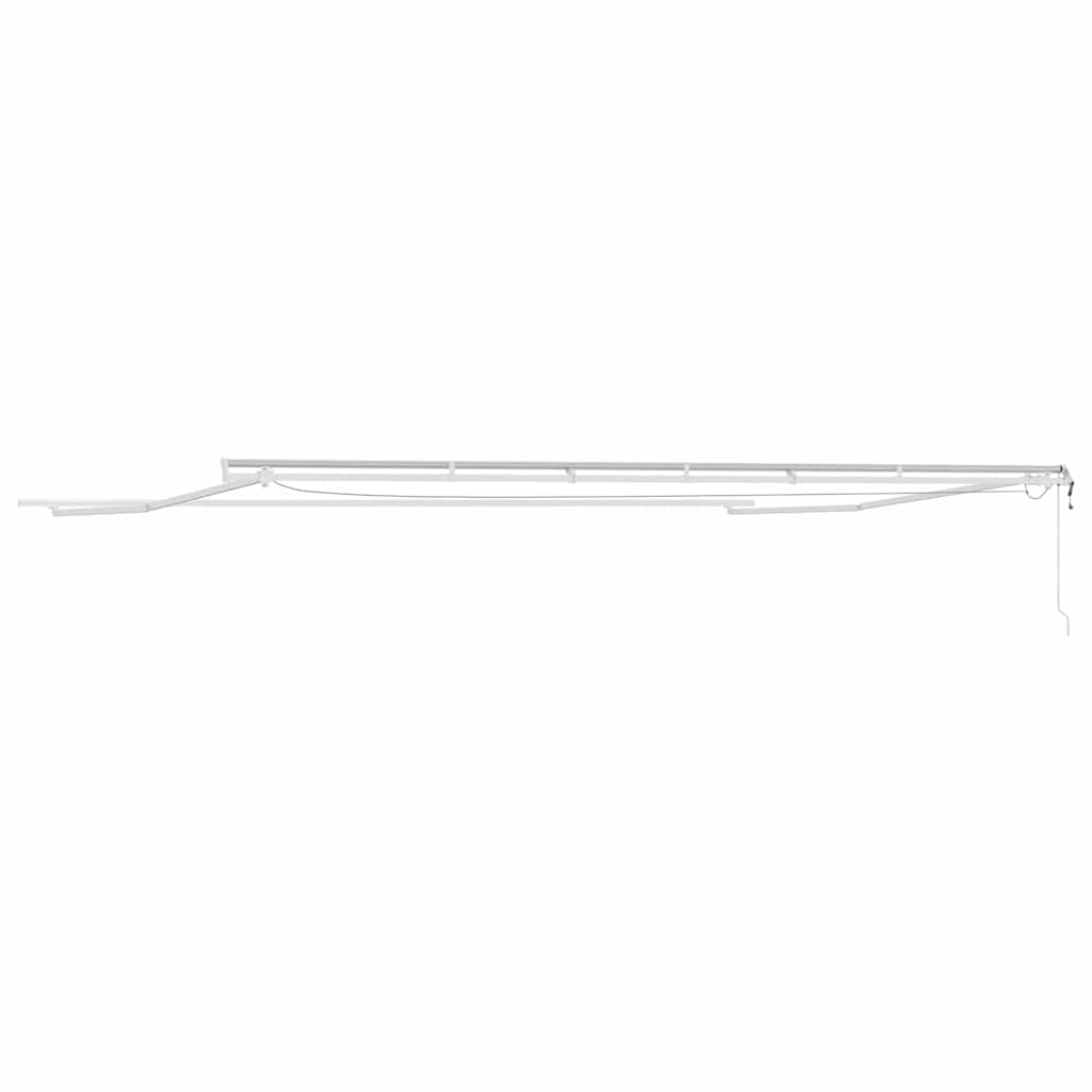 vidaXL Rama markizy Ze LED Lights Biały 600 × 300 cm Aluminium