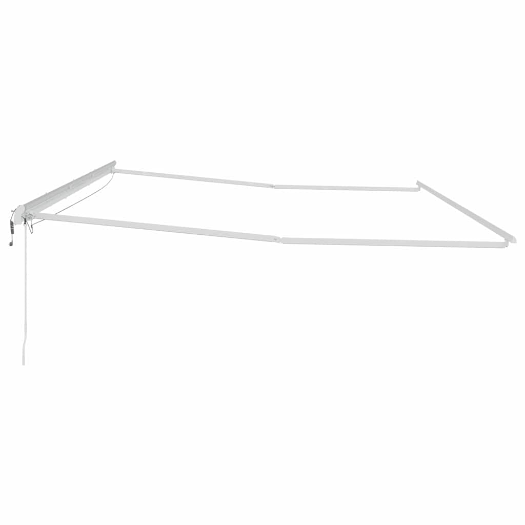 vidaXL Rama markizy Ze LED Lights Biały 600 × 300 cm Aluminium