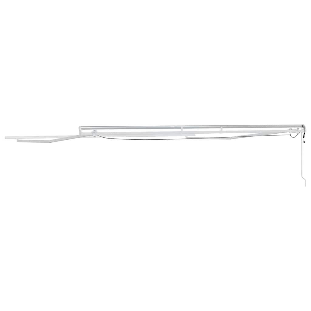 vidaXL Rama markizy Ze LED Lights Biały 450 × 350 cm Aluminium