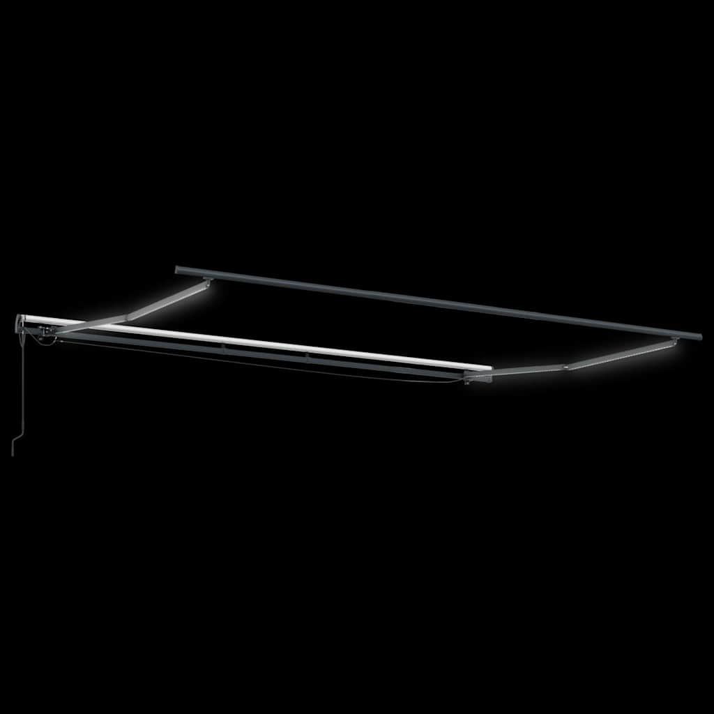 vidaXL Elektryczny stelaż markizy z oświetleniem LED i czujnikiem