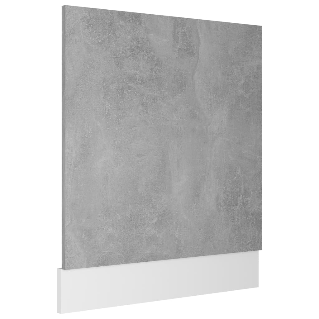 vidaXL Panel do zabudowy zmywarki "Lyon" szarość betonu 595x3x67 cm