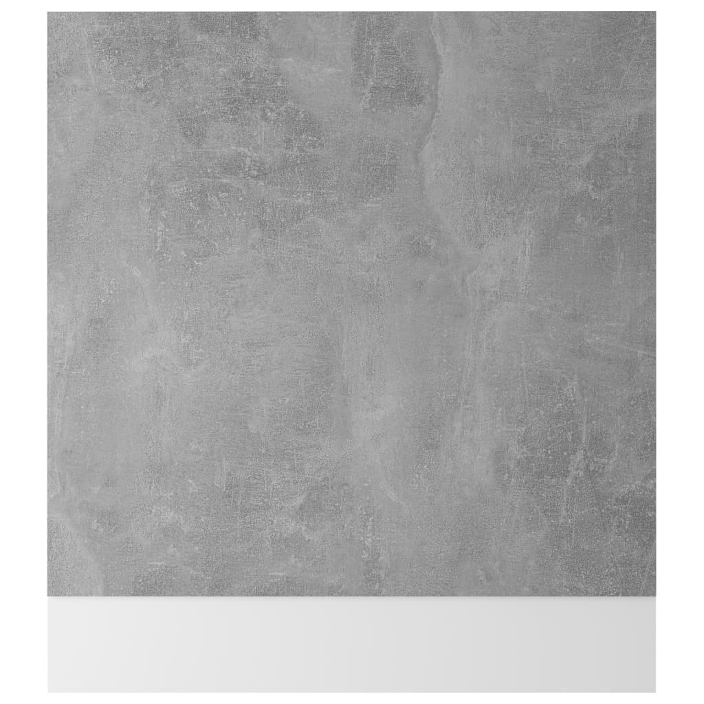vidaXL Panel do zabudowy zmywarki "Lyon" szarość betonu 595x3x67 cm