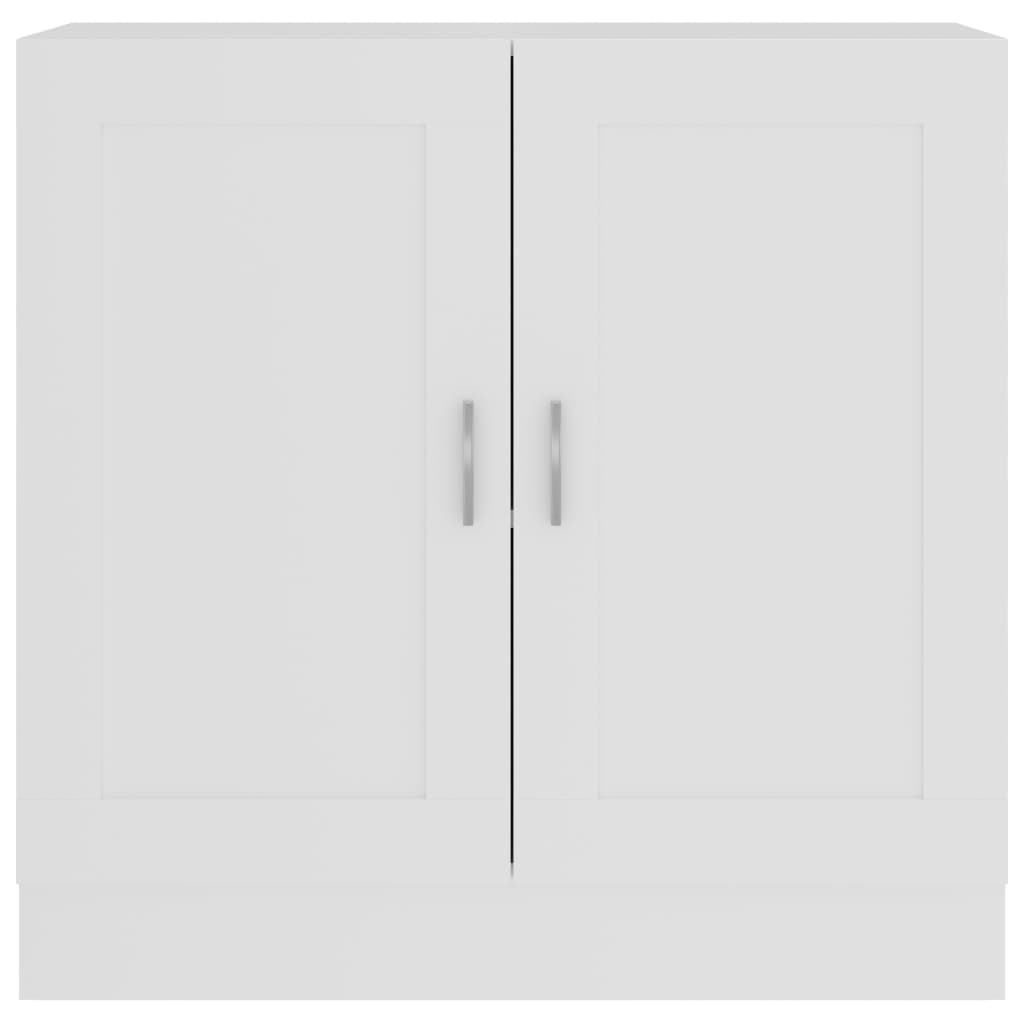 vidaXL Regał na książki, biel 82,5x30,5x80 cm, materiał drewnopochodny