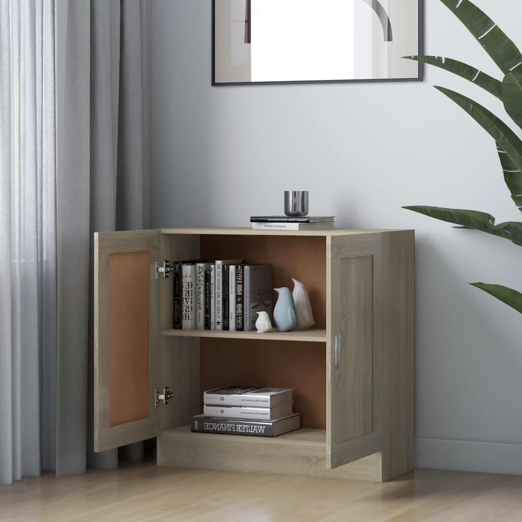 vidaXL Szafka, dąb sonoma, 82,5x30,5x80 cm, materiał drewnopochodny