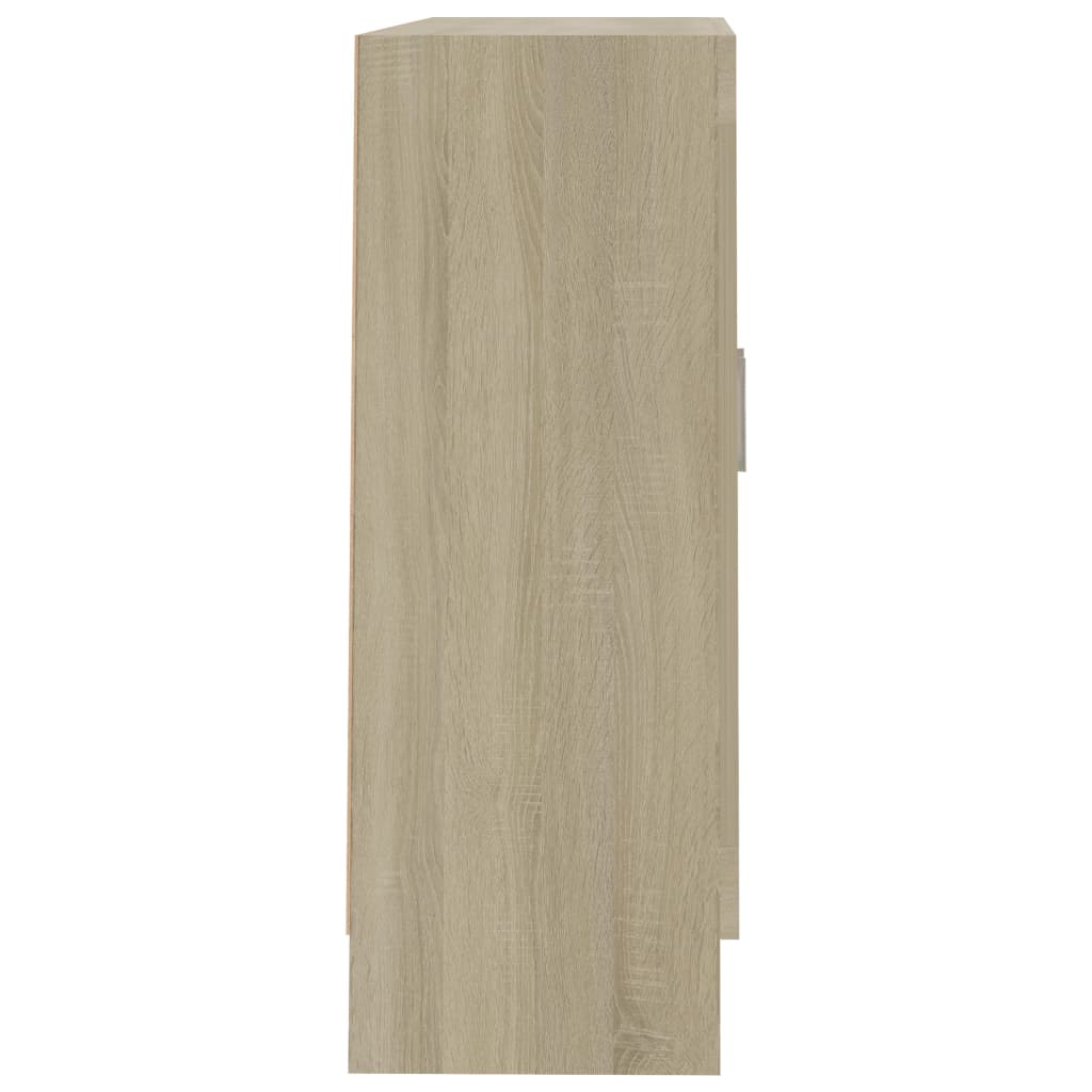 vidaXL Szafka, dąb sonoma, 82,5x30,5x80 cm, materiał drewnopochodny