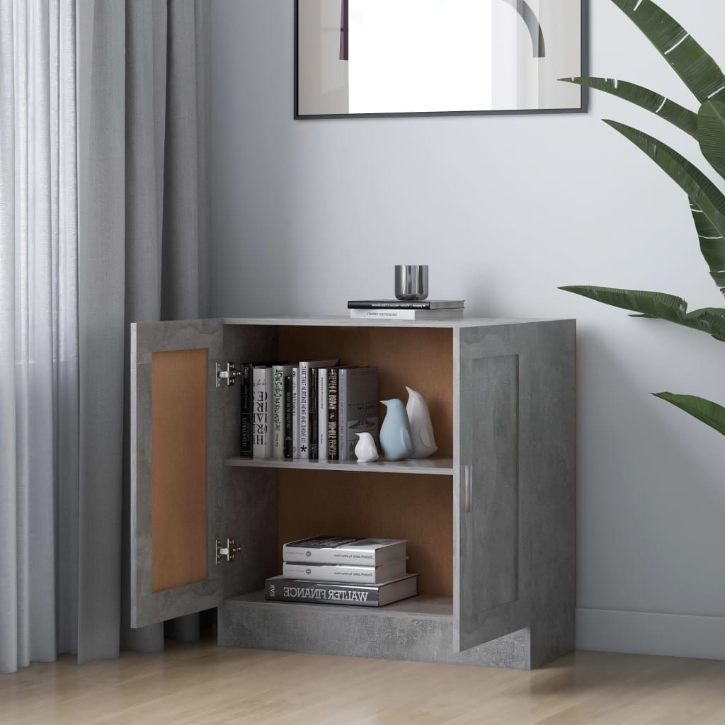 vidaXL Szafka, szarość betonu 82,5x30,5x80 cm, materiał drewnopochodny