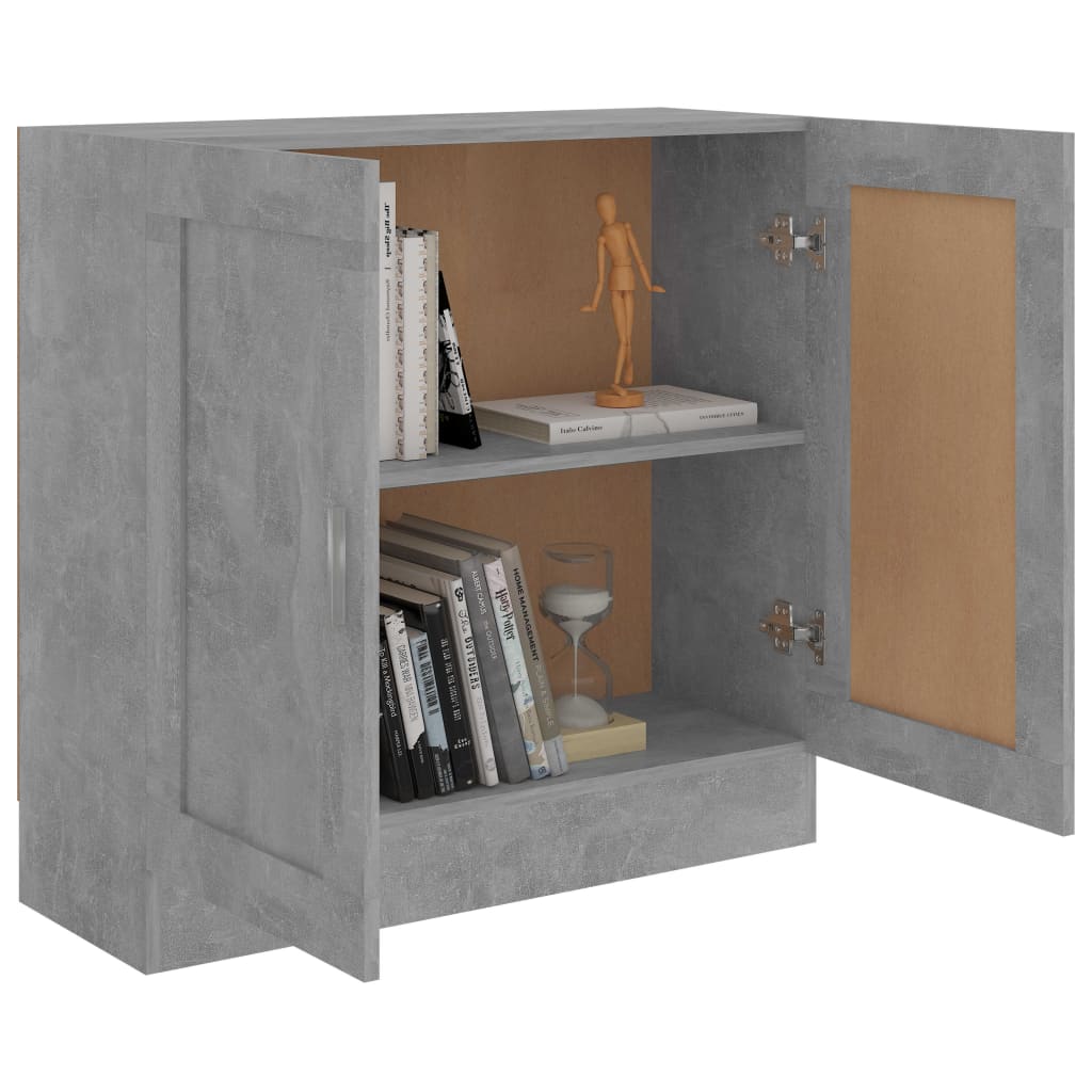 vidaXL Szafka, szarość betonu 82,5x30,5x80 cm, materiał drewnopochodny