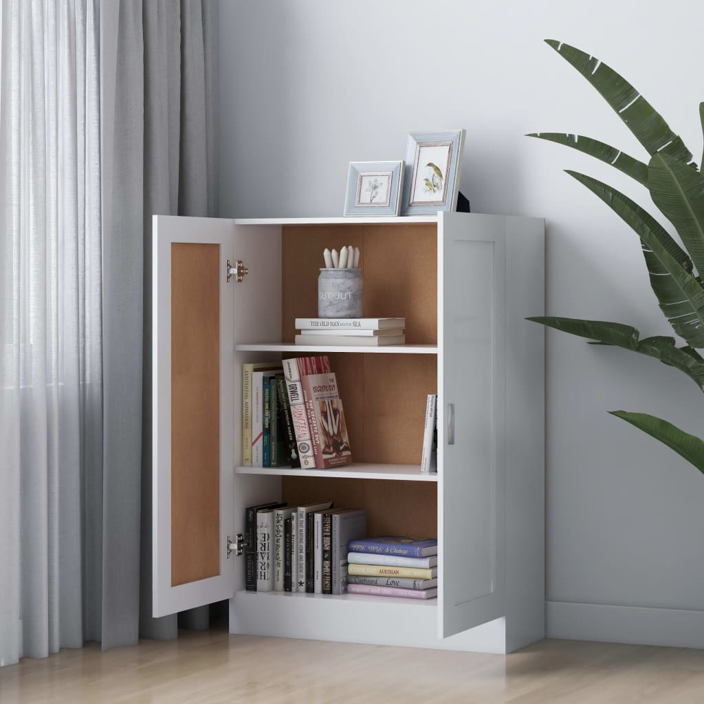 vidaXL Szafka, biała, 82,5x30,5x115 cm, materiał drewnopochodny