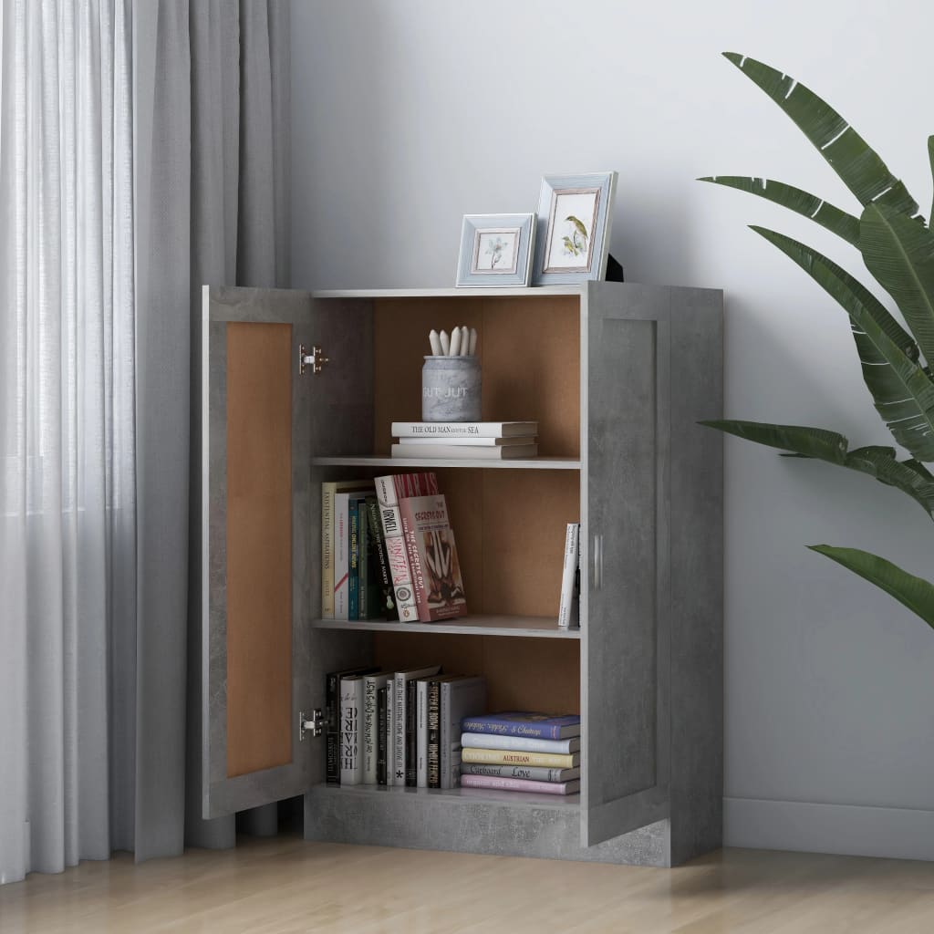 vidaXL Szafka, szarość betonu, 82,5x30,5x115 cm
