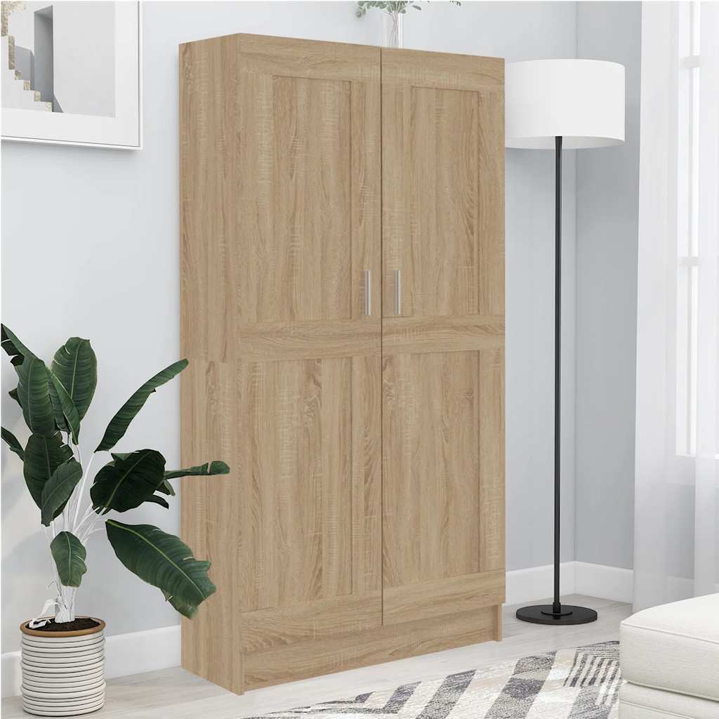 vidaXL Szafka, dąb sonoma, 82,5x30,5x150 cm, materiał drewnopochodny
