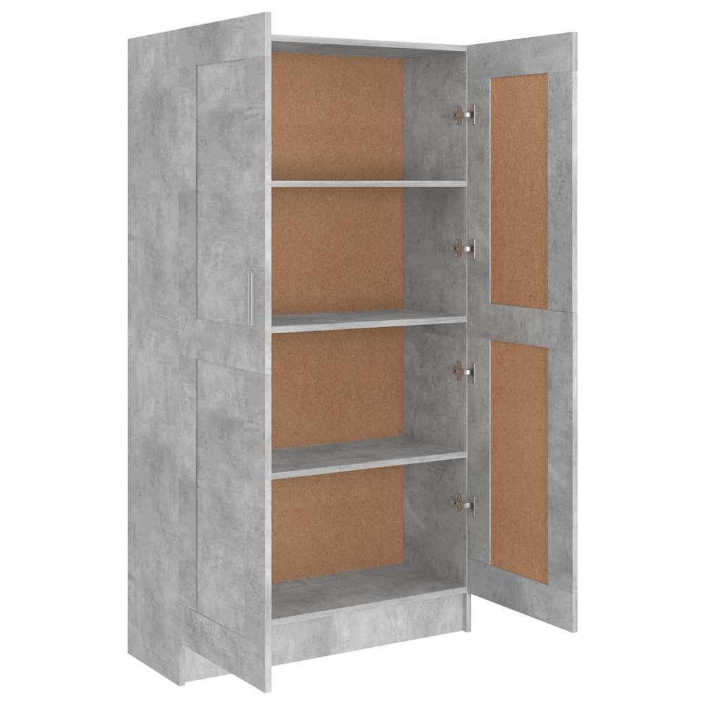 vidaXL Szafka, szarość betonu 82,5x30,5x150 cm materiał drewnopochodny