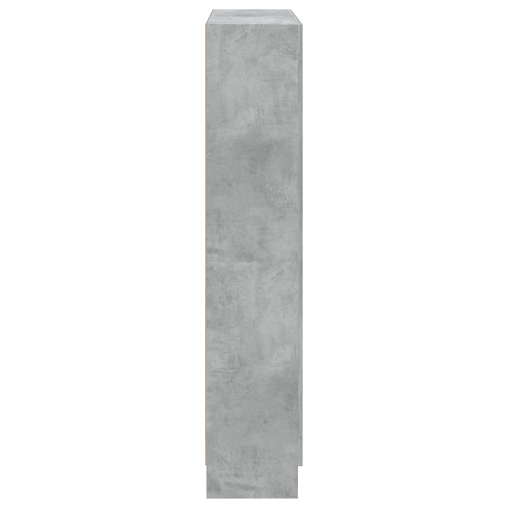 vidaXL Szafka, szarość betonu 82,5x30,5x150 cm materiał drewnopochodny