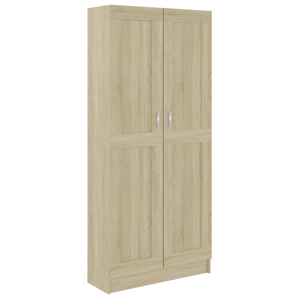 vidaXL Szafka, dąb sonoma, 82,5x30,5x185,5 cm, materiał drewnopochodny