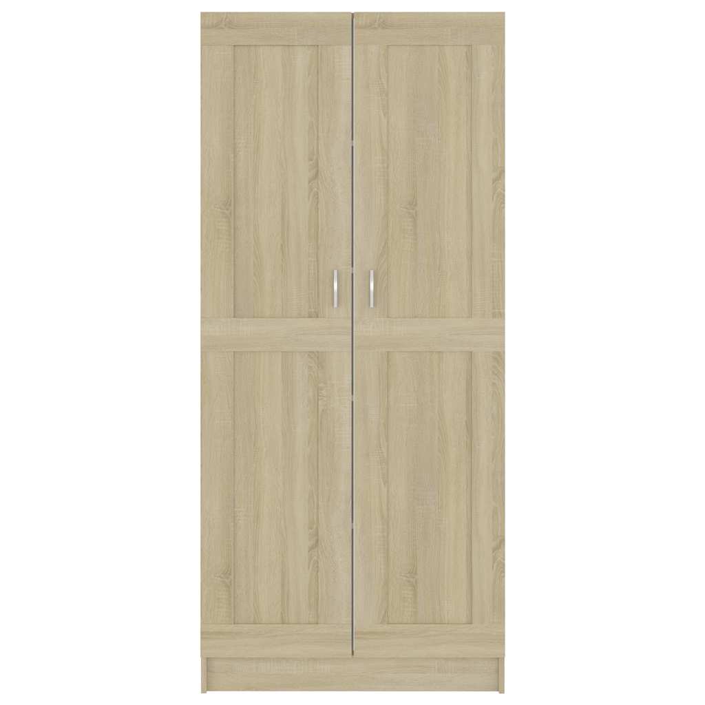 vidaXL Szafka, dąb sonoma, 82,5x30,5x185,5 cm, materiał drewnopochodny