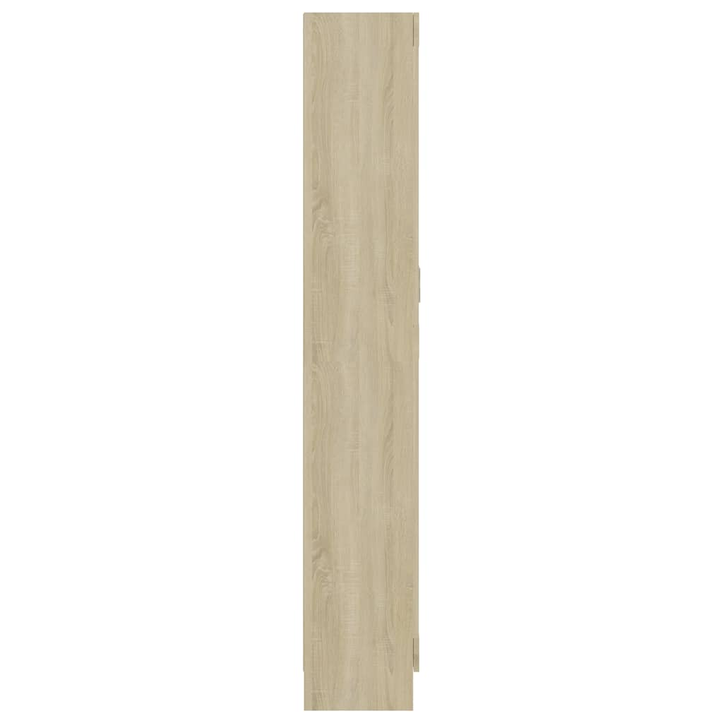 vidaXL Szafka, dąb sonoma, 82,5x30,5x185,5 cm, materiał drewnopochodny