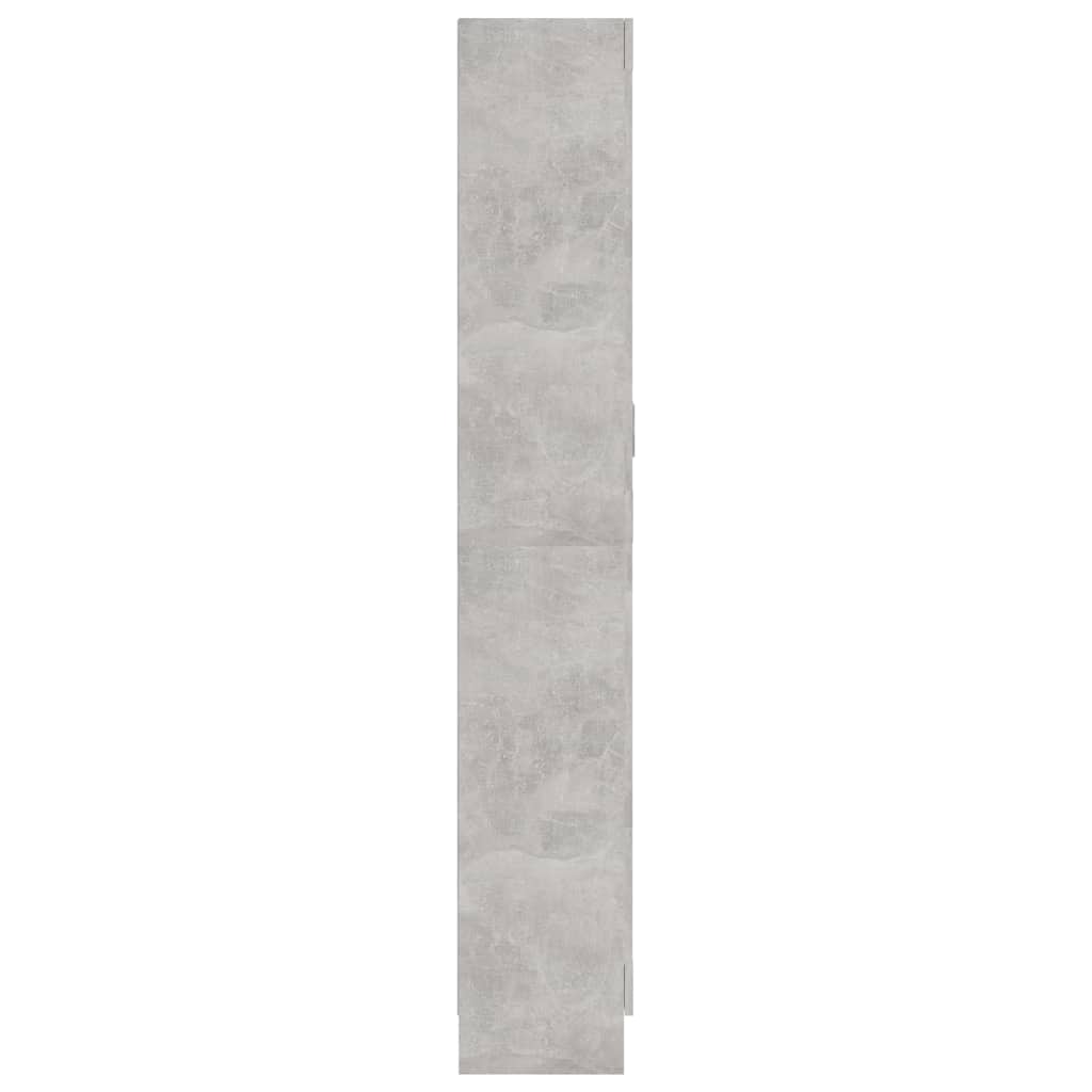 vidaXL Szafka na książki, szarość betonu, 82,5x30,5x185,5 cm, płyta
