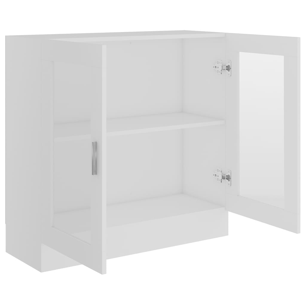 vidaXL Witryna, biała, 82,5x30,5x80 cm, materiał drewnopochodny